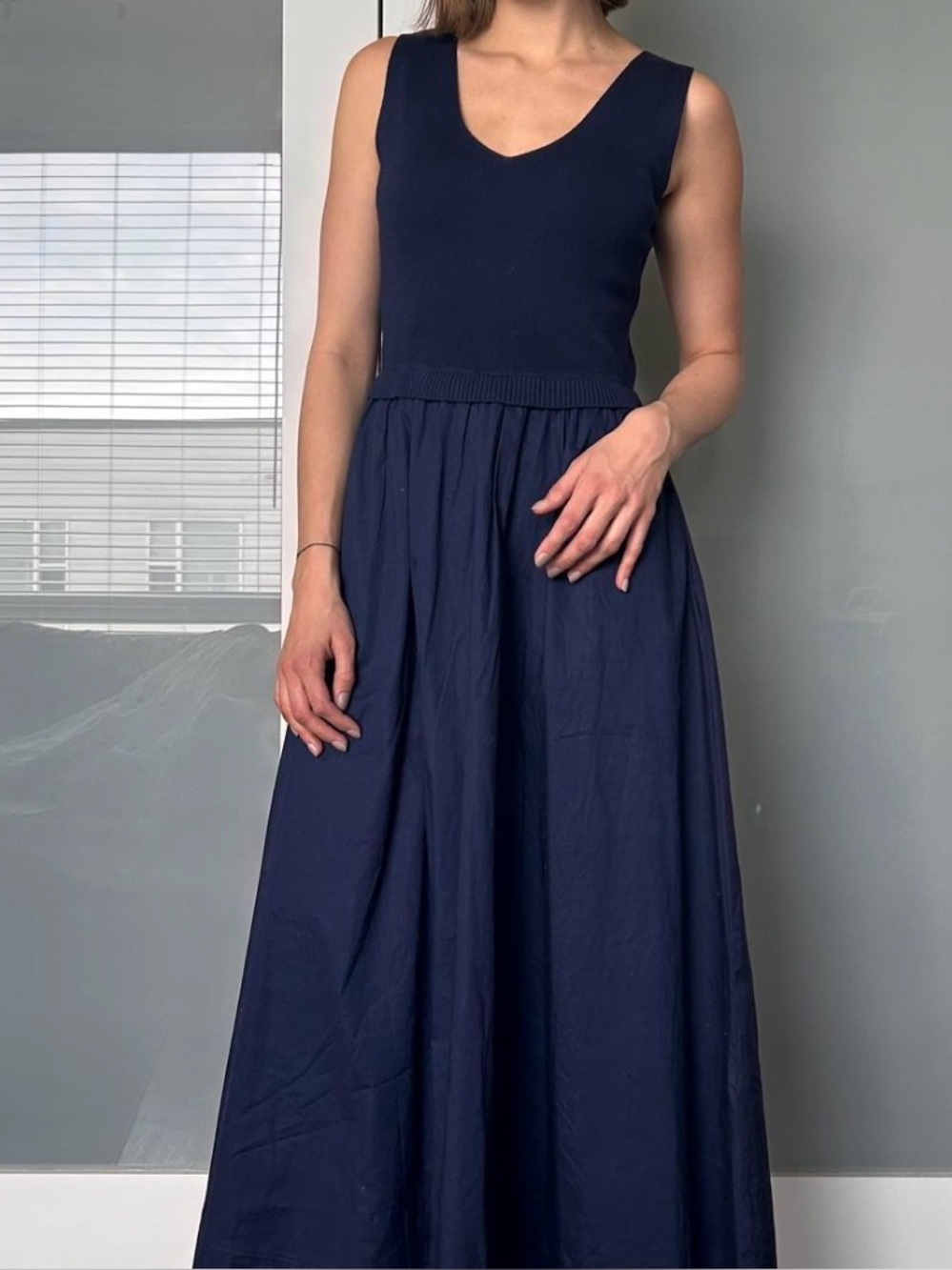 Taylor Sleeveless Navy Maxi Dress - Classic Women's Dress